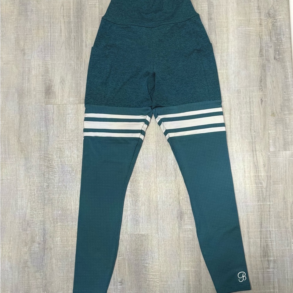 Women’s Teal Leggings - Picture 2 of 4